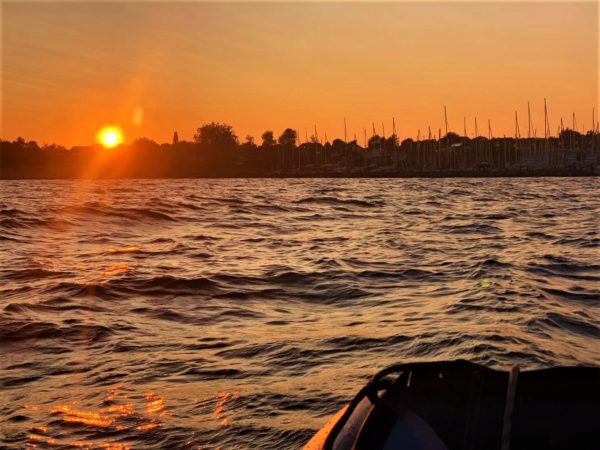 Abenstimmung in der Bucht