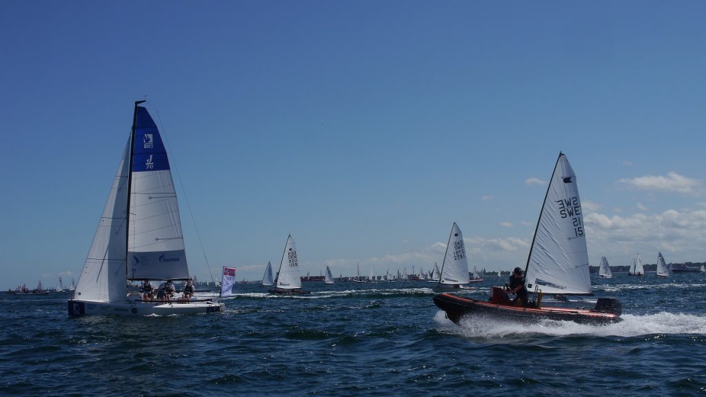 Regatta auf dem Wasser