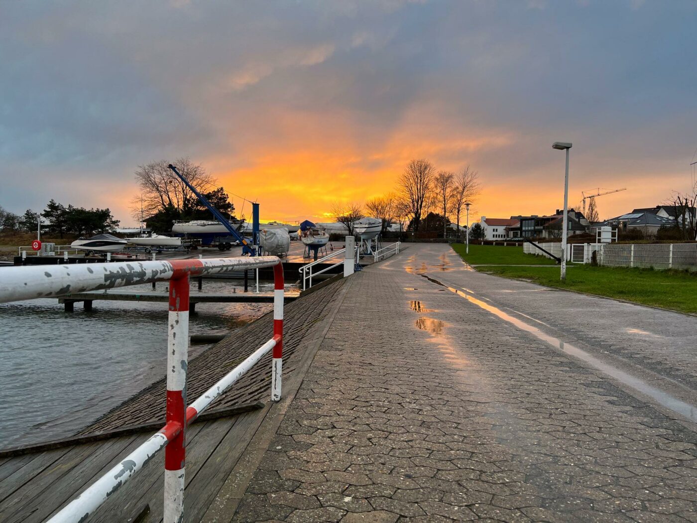 Abendhimmel über Strande