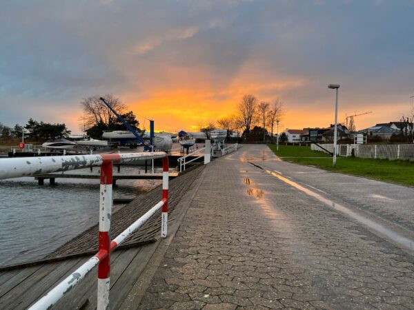 Abendhimmel über Strande